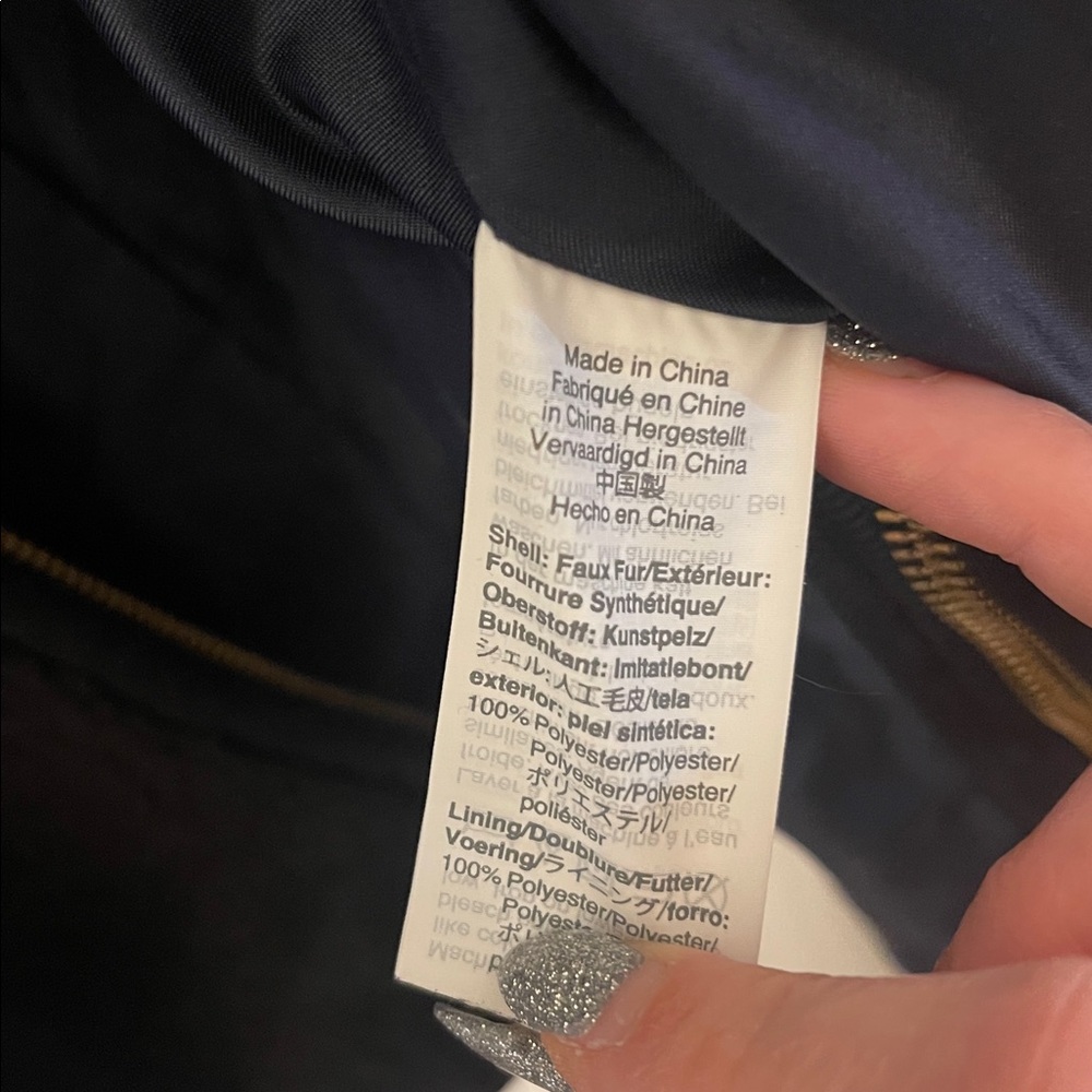 J.Crew Factory black teddy coat jacket size XS - Picture 5 of 5